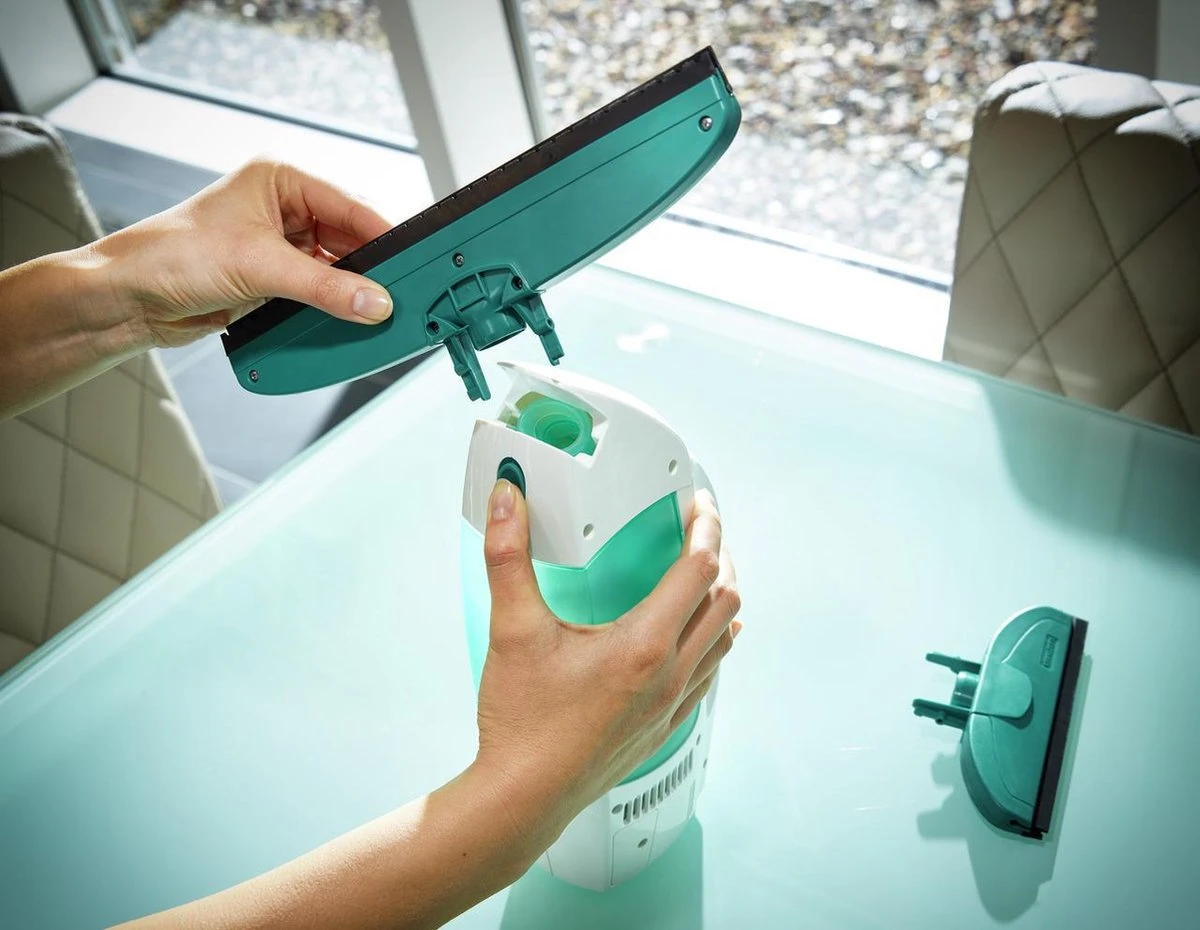 Leifheit Dry & Clean Ruitenreiniger Met Steel (43 Cm), Inwasser En Smalle Zuigmond (17 Cm) Click System - Afbeelding 17