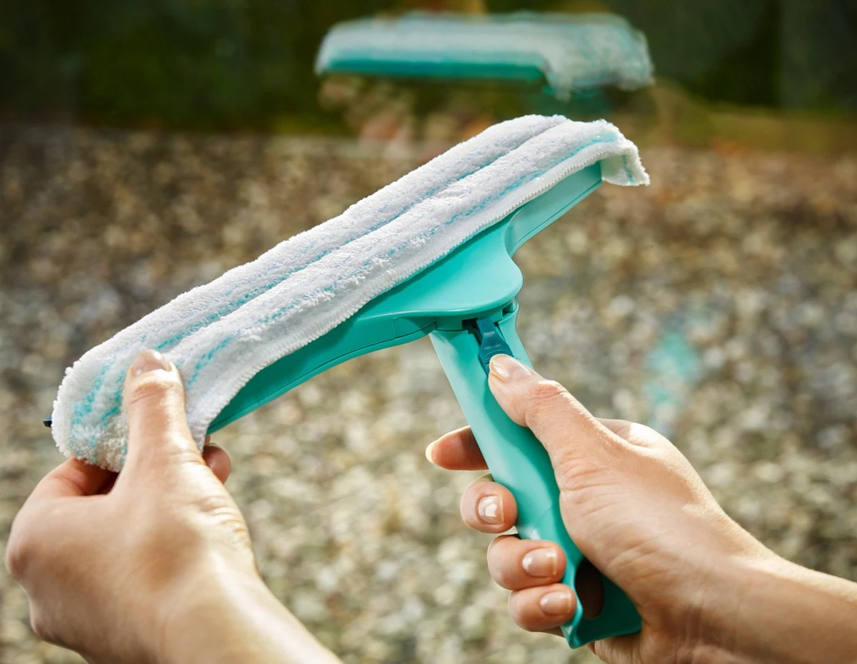 Leifheit Set Raamreiniging Droog&nat Met Telescoopsteel - Duster Xl - Raamwisser 3in1 - Click System - Afbeelding 8