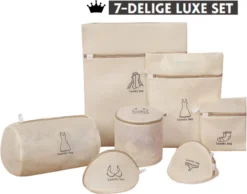 V&P Black Crown Waszakken Set Met Rits - Wasnet - Waszak - Waszakken Set Van 7 Voor Wasgoed - Waszakje Lingerie - Waszak Bh - Divers Delicaat Wasgoed - Wasnet Groot - Wasmachine Zakjes - Laundry Bag Set