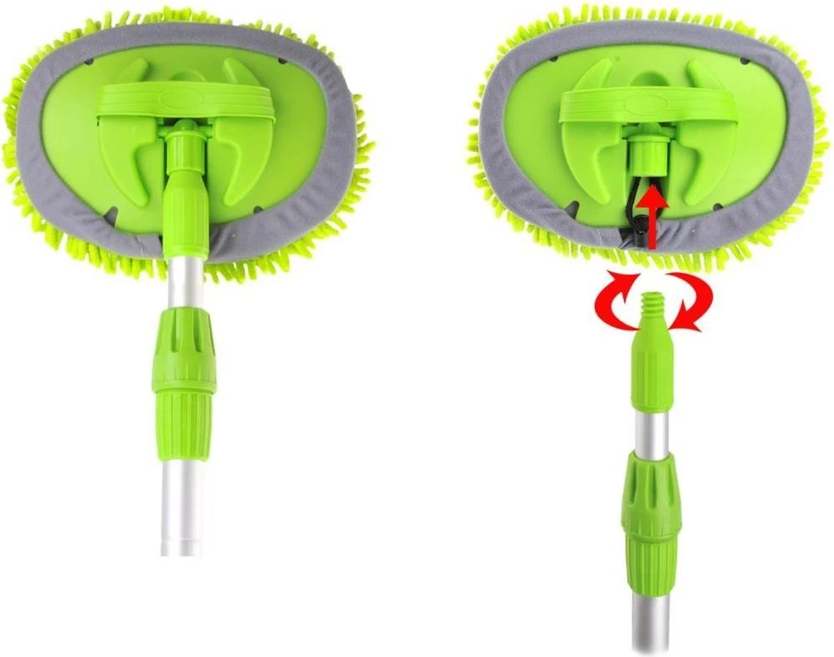 PROPLUS Pro Plus Wasborstel Chenille - Telescopische Steel - Uitschuifbaar Tot 2.50 Meter - Afbeelding 9