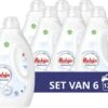 Robijn Stralend Wit Vloeibaar Wasmiddel - 6 X 20 Wasbeurten - Voordeelverpakking