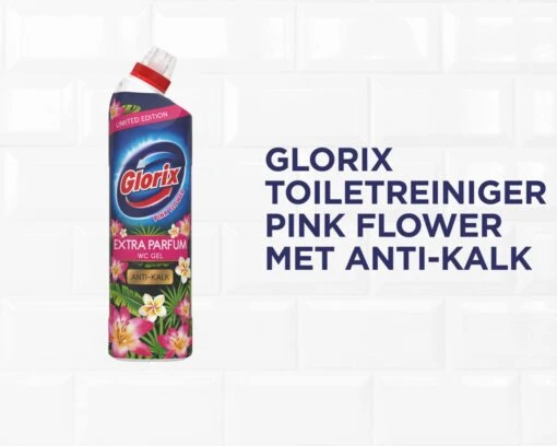 Glorix WC Powergel Toiletreiniger Pink Flower - 6 X 750 Ml - Voordeelverpakking - Afbeelding 3