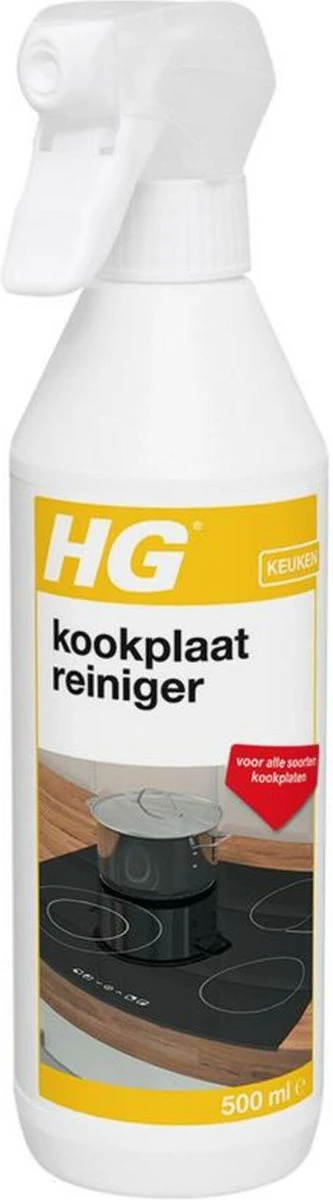 HG Kookplaatreiniger - 500ml - Streeploos Vetvrij - Dagelijks Gebruik - Geschikt Voor Alle Kookplaten