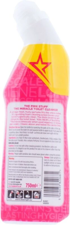 The Pink Stuff The Miracle Toilet Cleaner - Toiletreiniger - 750ml -Huishoudelijke Artikelen Winkel 375x1200 2