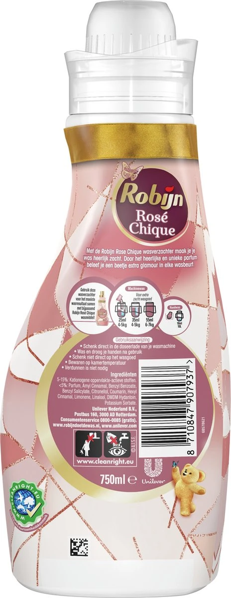 Robijn Collections Rosé Chique Wasverzachter - 8 X 30 Wasbeurten - Voordeelverpakking - Afbeelding 3
