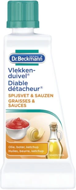 Dr. Beckmann Vlekkenduivel Spijsvet & Sauzen 50 Ml -Huishoudelijke Artikelen Winkel 484x1200