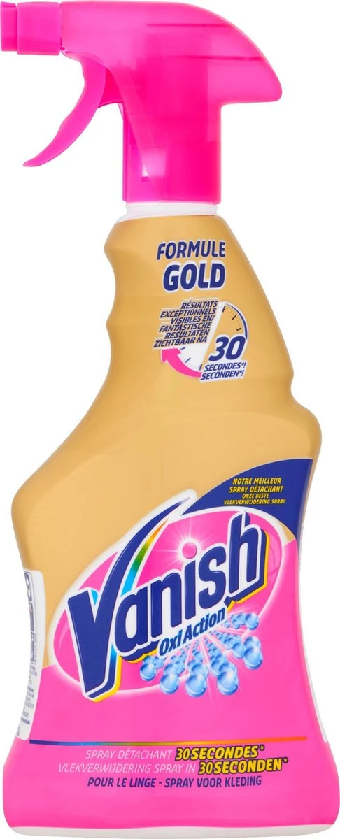 Vanish Oxi Action Gold Vlekverwijderaar Spray - 500ml X2 - Afbeelding 5