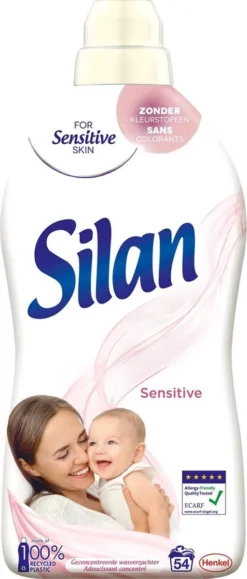 Silan Sensitive Wasverzachter - Baby En Gevoelige Huid - Grootverpakking - 54 Wasbeurten