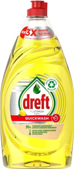 Dreft Platinum - Quickwash - Citroen - Vloeibaar Afwasmiddel - Voordeelverpakking 8 X 780 Ml -Huishoudelijke Artikelen Winkel 529x1200 3