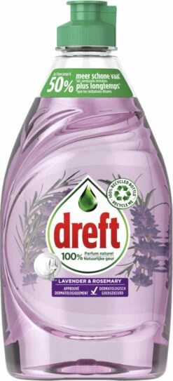 Dreft Naturals Lavender & Rosemary Afwasmiddel - Voordeelverpakking 10x450ml -Huishoudelijke Artikelen Winkel 546x1200