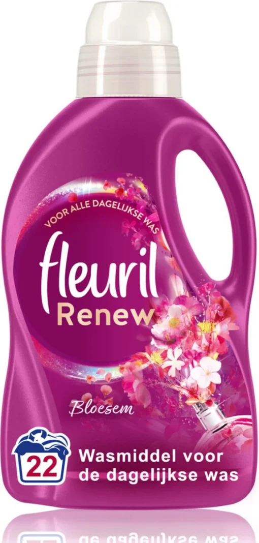 4x Fleuril Wasmiddel Renew Bloesem 1,32 Liter - Afbeelding 2