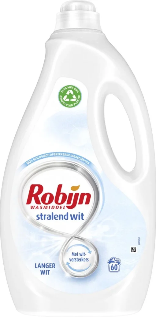 Robijn Stralend Wit Vloeibaar Wasmiddel 60 Wasbeurten - Afbeelding 2