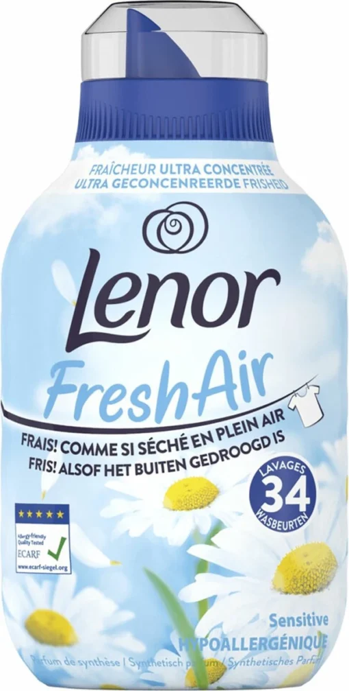 Lenor Fresh Air Sensitive - Wasverzachter - 6 X 34 Wasbeurten Voordeelverpakking - Afbeelding 2
