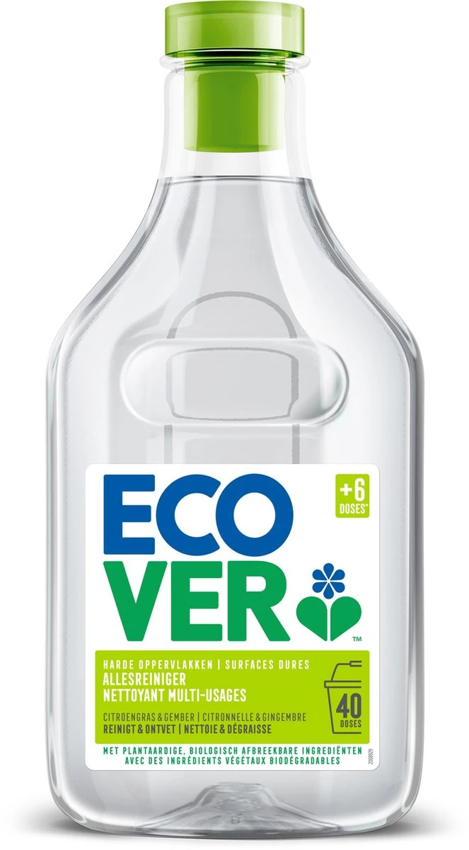 Ecover - Allesreiniger - Citroengras & Gember - Voordeelverpakking 6 X 1 L - Afbeelding 4
