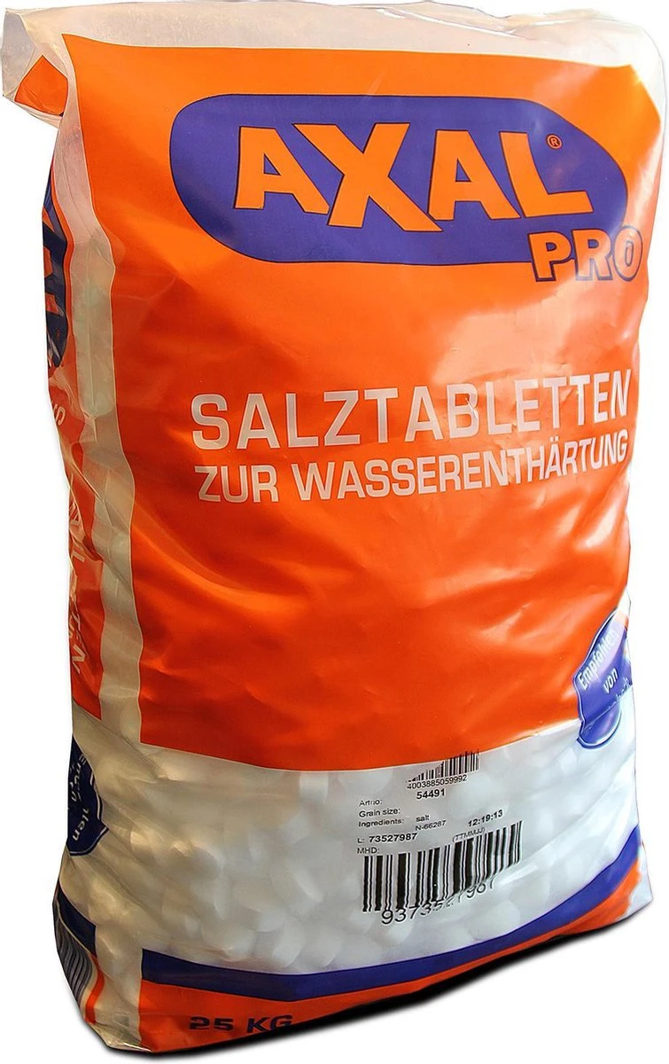 Axal Pro - Regenererend Zout In Tabletvorm - 25 Kg - Voor Waterontharding. - Afbeelding 3