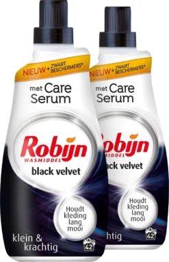 Robijn Klein & Krachtig Black Velvet Vloeibaar Wasmiddel - 2 X 42 Wasbeurten - Voordeelverpakking