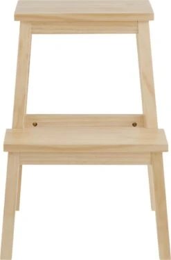 Houten Opstapje - Krukje Met 2 Niveaus - Bruin -Huishoudelijke Artikelen Winkel 793x1200 3