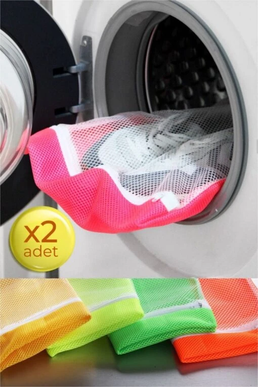 2x Schoenen Waszak - Schoenen Wasnet - Gekleurde Netten Om Schoenen In Te Wassen - Afbeelding 3