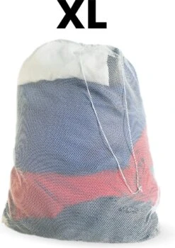 Orange85 Waszak - Groot - XL - 60 X 90 CM - Wit - Treksysteem - Trekbandsluiting - Polyester - Wasnet - Laundry Bag - Voor Kleding