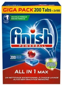 Finish Powerball All-in-1 Vaatwastabletten - 200 Stuks