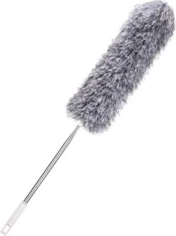 7Style Collection - Microvezel Plumeau Met Uitschuifbare Telescoopsteel Tot 280 CM - Ragebol RVS
