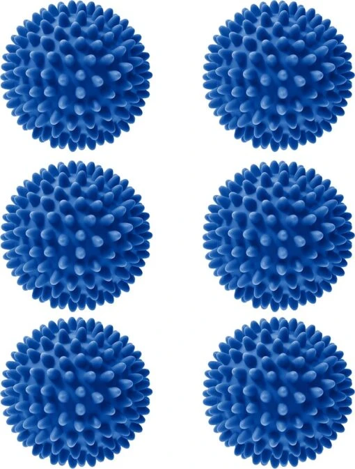 Roegaarden Drogerballen - Wasbollen - 6 Stuks - Siliconen - Sneller Droog - Anti-kreuk