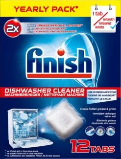 Finish Machinereiniger Tijdens De Wasbeurt - 12 Stuks