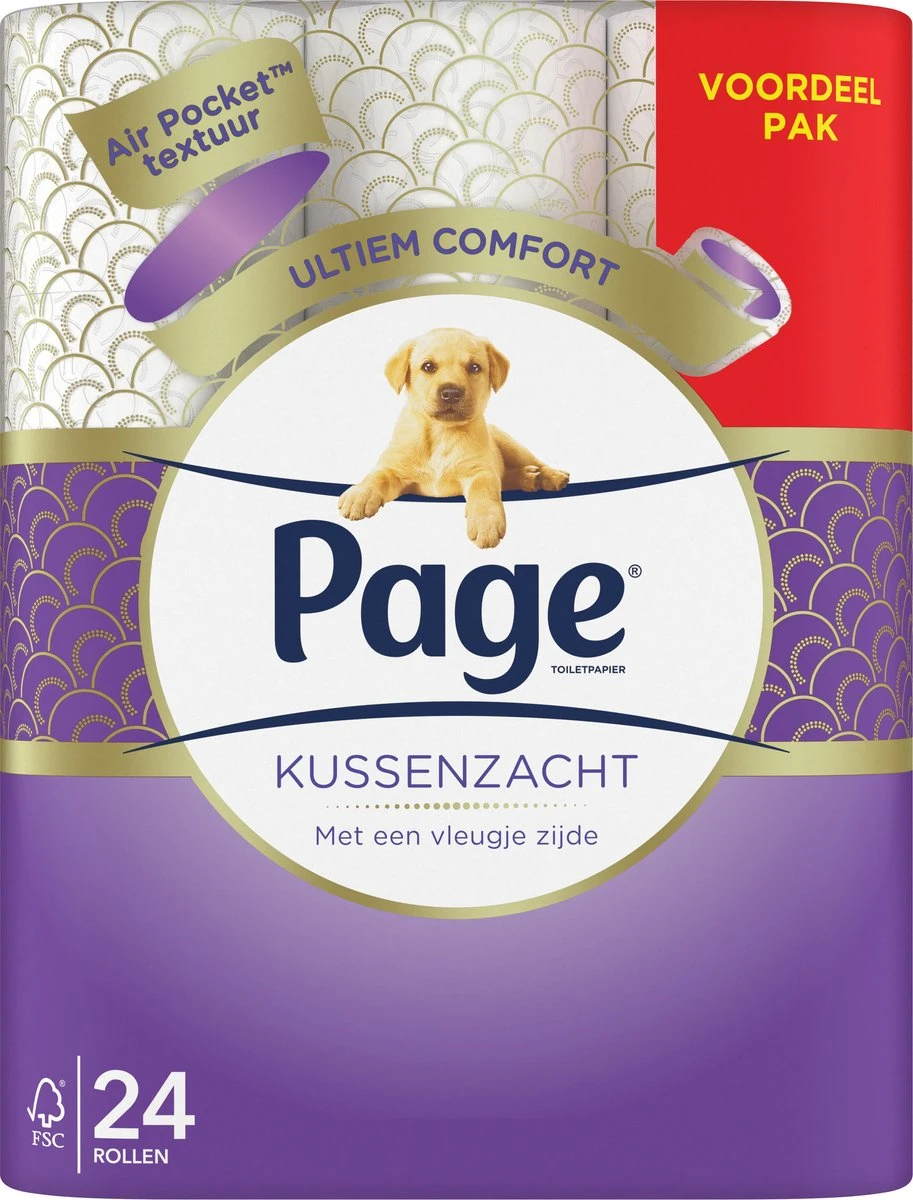 Page Toiletpapier - Kussenzacht Wc Papier - Voordeelverpakking - 24 Rollen - Afbeelding 8
