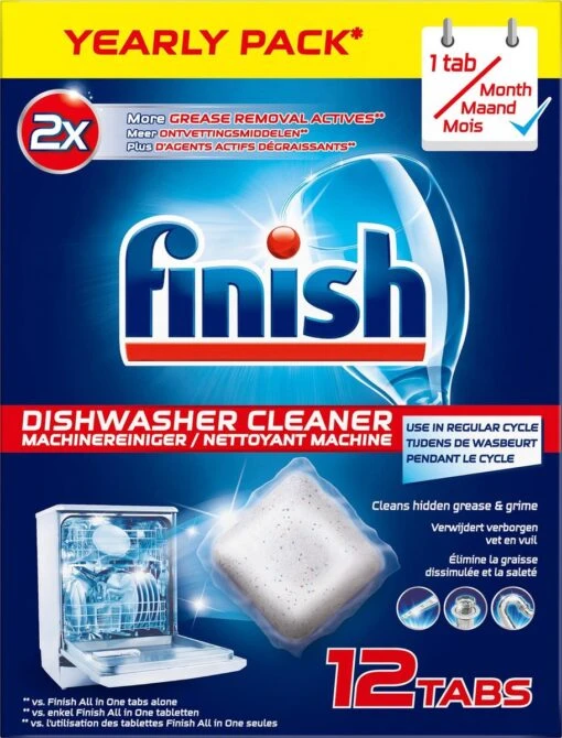 Finish Machinereiniger Tijdens De Wasbeurt - 12 Stuks