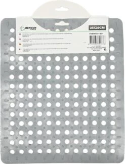 Merkloos Gootsteenmat PVC Vierkant Grijs 28 Cm -Huishoudelijke Artikelen Winkel 916x1200 1