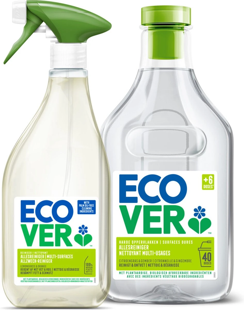 Ecover - Allesreiniger - Citroengras & Gember - Voordeelverpakking 6 X 1 L - Afbeelding 3