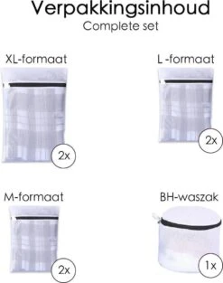 Merkloos Waszakken - Wasnetten - Bescherm Je Wasgoed En Wasmachine - Packing Cubes - Travel Organizer - 7 Stuks -Huishoudelijke Artikelen Winkel 948x1200