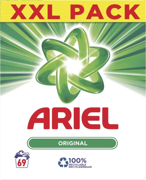 Ariel Waspoeder Original Wit - Wasmiddel - 69 Wasbeurten - Voordeelverpakking - Afbeelding 2