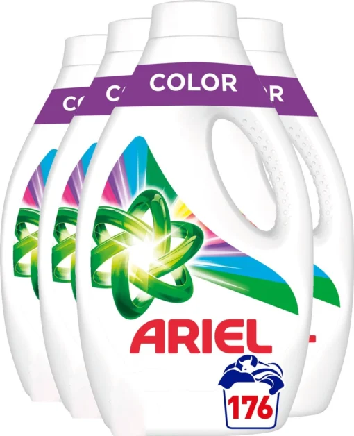 Ariel Vloeibaar Wasmiddel - Kleur - Voordeelverpakking 4 X 44 Wasbeurten