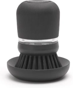 Brabantia Sink Side Afwasborstel - Met Zeepdispenser- Dark Grey